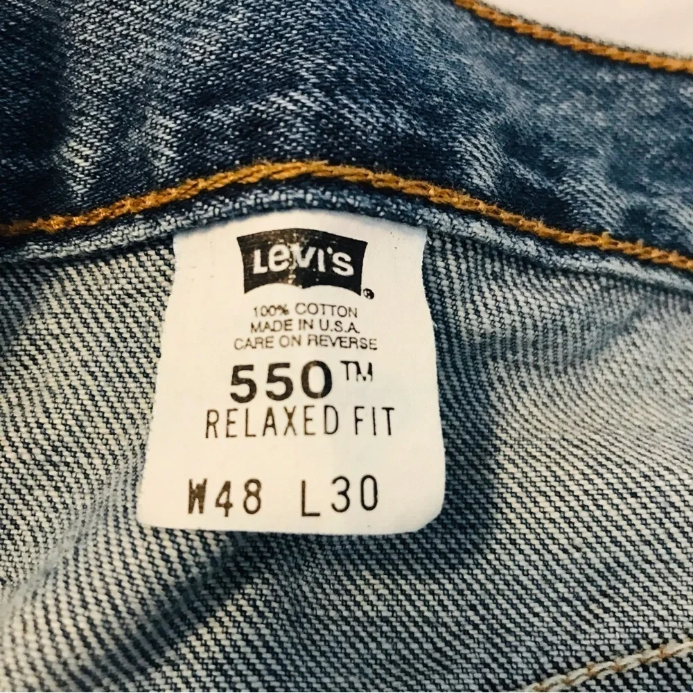 Levi's 550 Relaxed Fit Jeans Men's Blue Jean Big & Tall Size 48 48x30